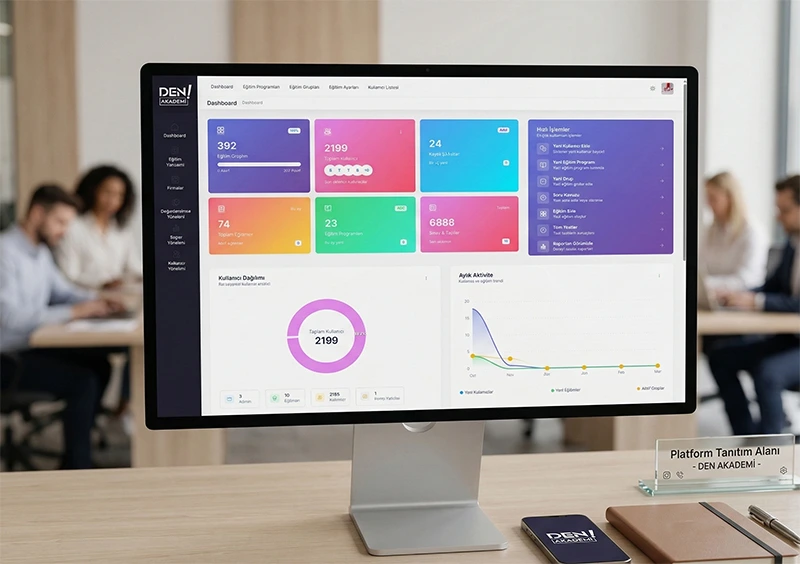 Den Akademi Eğitim Ölçme ve Değerlendirme Sistemi Dashboard